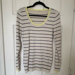Striped Scoop Neck Sweater